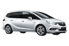 Car Hire Hailsham - Vauxhall Zafira 5 + 2 - Minibus hire Hailsham